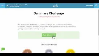 CCNP ENAUTO Section 14 Summary Challenge with explanation