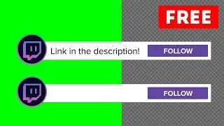 Twitch follow green screen, transparent background free download