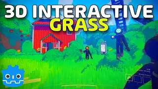 3D Interactive Grass With Simple Grass Textured - Godot 4.3 Tutorial