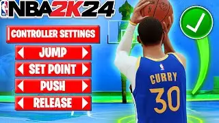 How to Shoot in NBA 2K24 : Shot Timing Visual Cue Best Controller Settings