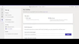 Power Pages - Change site visibility