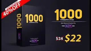 1000+ Typography & Titles For Premiere Pro and After Effects | Easy to Install | Fast Render