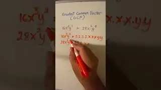 Example 8: Finding the Greatest Common Factor or GCF between two Terms