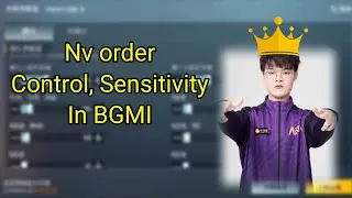 NV ORDER NEW CONTROL AND SENSITIVITY REVEL 💯 IN  BGMI 2022 | PMGC | MVP |