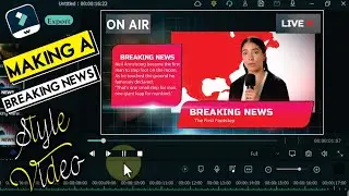 Making a breaking news style video - Filmora tutorial