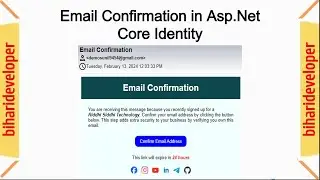 Confirm Email Functionality in Asp.Net Core Identity | Email Confirmation 