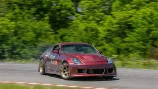 driving my 350z drift car to work