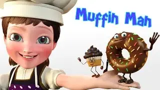 🍩 The Muffin Man Song 🍭 Nursery Rhyme Video | Sing and Read Along Children Songs nursery rhymes