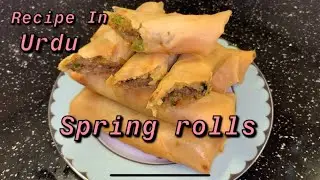 How To Make Keema Spring Rolls Recipe In Urdu | Ramadan Special Very Easy & Simple Recipe