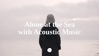 [BGM] Ocean Wave Sounds with Acoustic Guitar Music for Relaxation | Beach Ambience for Deep Sleep