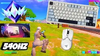 Aula F75 ASMR🤩 Unreal Ranked 💰 Satisfying Keyboard Fortnite 540 FPS Smooth 4K