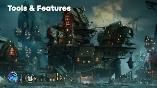 Stylized Tool & Features in Unreal Engine 5 | Stylized Pirate Port City (Modular)