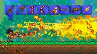 Terraria, But EVERY Fire Weapon Attacks At The Same Time...