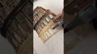 The Colosseum, Rome by cizelifr on IG #archisource #architecture #architect #markerart #marker #art