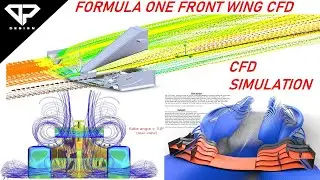 CFD Simulation of Formula one Front wing in Solidworks Tutorial | Aerodynamic Simulation | DP DESIGN