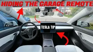 TESLA TIP : A Clever Place to HIDE your Garage Door Remote