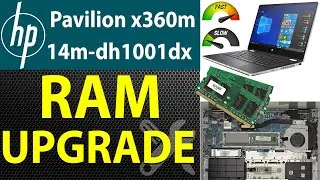 How to Upgrade RAM on HP Pavilion x360m 14m-dh1001dx | Step-by-Step Guide