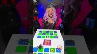 Playing unusual checkers with a witch! 