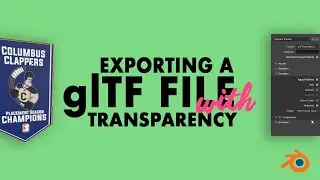 How to export glTF file with Transparent Textures from Blender