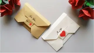 Cómo hacer un SOBRE para CARTAS /How to make an ENVELOPE for LETTERS/  Lindo y Fácil