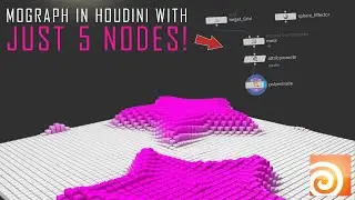 Mograph FX in Houdini with just 5 nodes