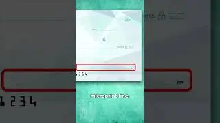Secret Feature on Personal Bank Checks (Microprint) #viralvideo #viralshorts #howto #lifehacks