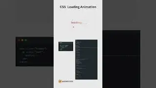 Amazing CSS Loading Animation || #animation #css #threejs #coding #developer #loadinganimation