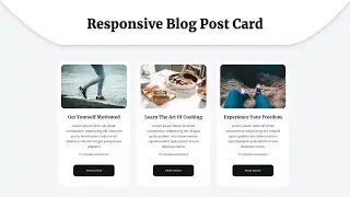 Responsive Blog Post Cards Using Grid System | HTML & CSS Tutorial