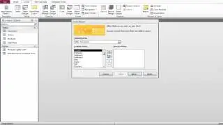 How to create a form using form wizard in Microsoft Access