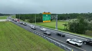 Drone Footage of Evacuation near Crystal River, FL