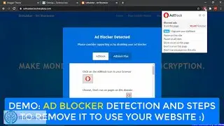 Best Anti Adblock Script | Adblock Detector Script Stop Users to Use Adblocker | Don't Loose Revenue