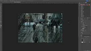 how to create a rain effect using photoshop