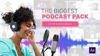 Podcast Visualization | After Effects Template | Audio visualizer