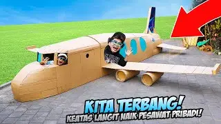 WOW! KITA BIKIN PESAWAT KARDUS TERBESAR SEPANJANG MASA! SEMUA PANIK BOCIL PECAHIN KACA!!!