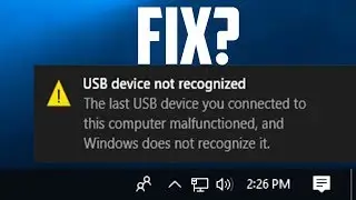 How to Fix USB Device Not Recognized in Windows 10/8/7 PC or Laptops