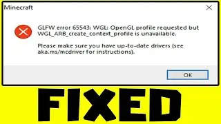 How to FIX OPENGL Error 65543 in Minecraft