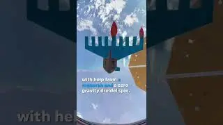 Dreidel in space seems to spin endlessly #Shorts