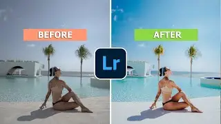 Summer Blue Sky Tone Presets Dng | Editing on Lightroom Mobile