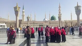 Masjid E Nabawi | today 19 April 2024 | Roza E Rasool ﷺ Par Hazri | Madina Munawara |Makkah official