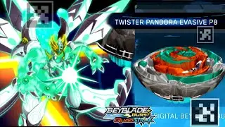 NEW TWISTER PANDORA EVASIVE P8 QR CODE BEYBLADE BURST QUAD STRIKE