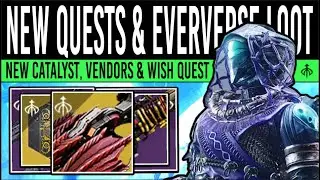 Destiny 2: NEW QUEST UNLOCK & EVERVERSE LOOT! Exotic QUEST, Cosmetics, Vendors, Weapons (2nd Jan)