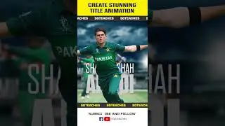 Create Stunning Asia Cup Title Animation in Adobe After Effects 