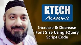 Increase and Decrease font size using JQuery Script ( Urdu / Hindi )