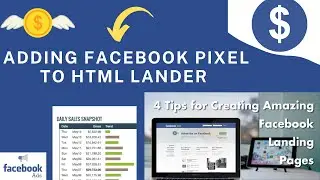 Lesson 25  Adding Facebook Pixel to HTML Landing page 2021 [For Beginners]