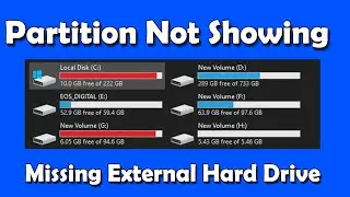 How To Fix Hard Drive Partition Not Showing or Missing External Hard Drive Problem