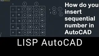 How do you add Auto Numbering in AutoCAD || AutoCAD Add Numbering LISP 