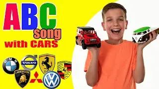 Mark learns ABC with car brands and finds his cars