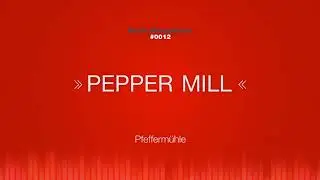 Pepper Mill SOUND EFFECT - Pfeffermühle Gewürzmühle SOUNDS SFX