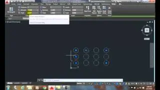 AutoCAD I  12-12 Rectangular Array   Positive or Negative Column and Row Spacing