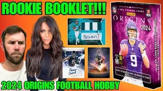 WE PULLED A ROOKIE BOOKLET! 2024 ORIGINS FOOTBALL HOBBY BOX REVIEW